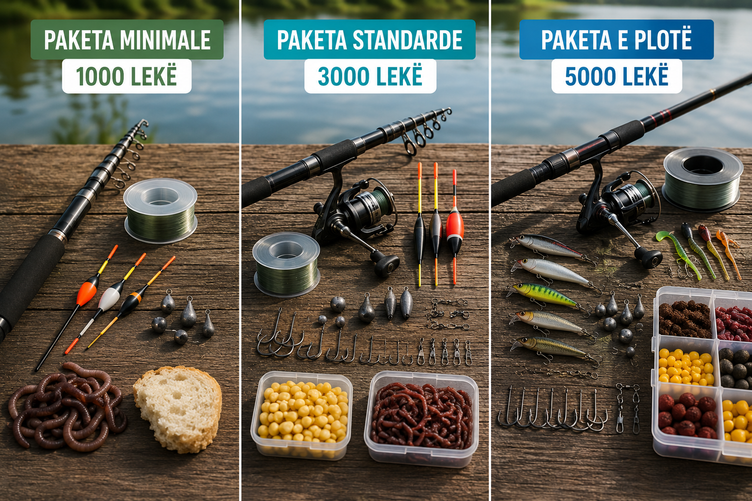 Paketa fillestare peshkimi me buxhet