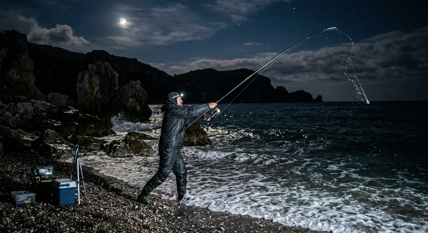 Surfcasting per dental ne bregdetin shqiptar naten
