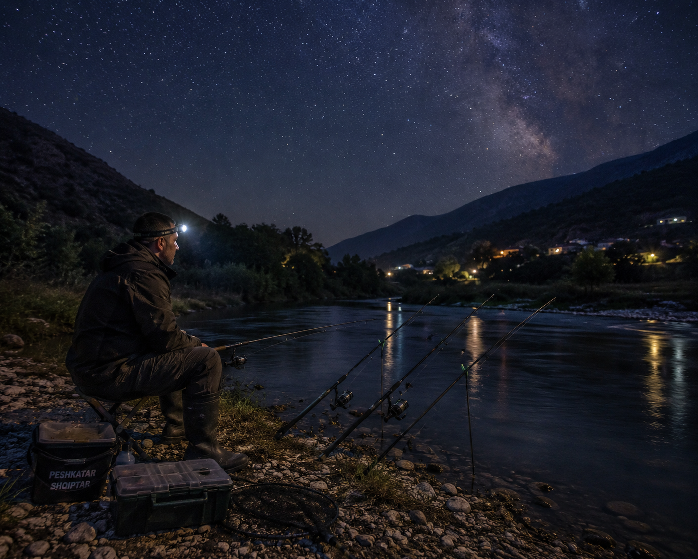 Peshkimi natën në lumenjt e Shqipërisë