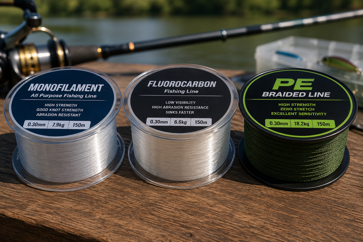 Filispanjë Peshkimi: Fluorocarbon, Monofilament apo PE? Udhëzuesi për Zgjedhjen e Fijes së Duhur